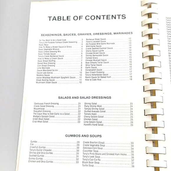 Tony's Chachere's Cajun Country Cookbook & Tony's Original Creole Season… - Picture 5 of 11